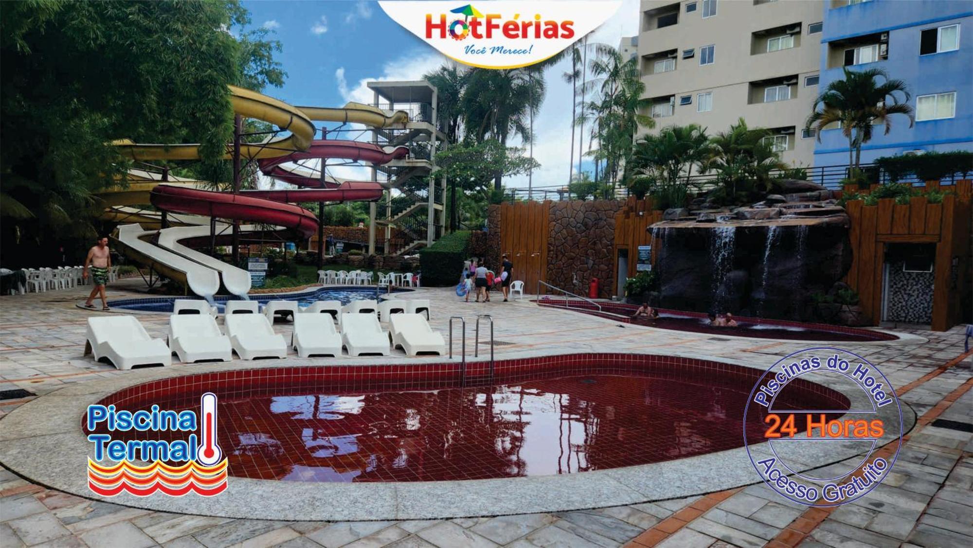 Golden Dolphin Express-Com Roupas De Cama E Banho, Piscinas 24H, Proximo Ao Water Park, Hotel Prive, Boulevard, Riviera - Hotferias Caldas Novas Exterior photo
