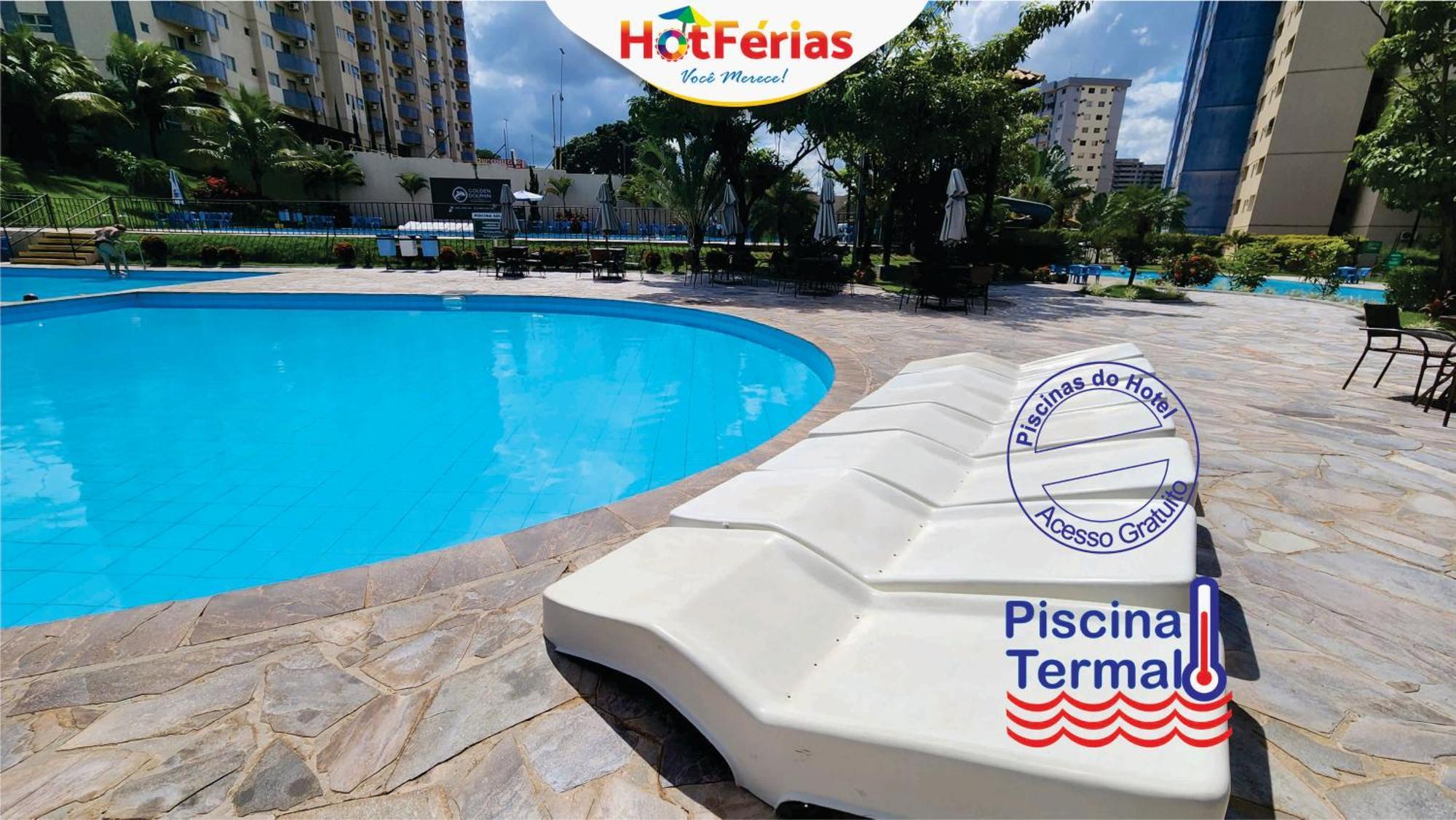 Golden Dolphin Express-Com Roupas De Cama E Banho, Piscinas 24H, Proximo Ao Water Park, Hotel Prive, Boulevard, Riviera - Hotferias Caldas Novas Exterior photo