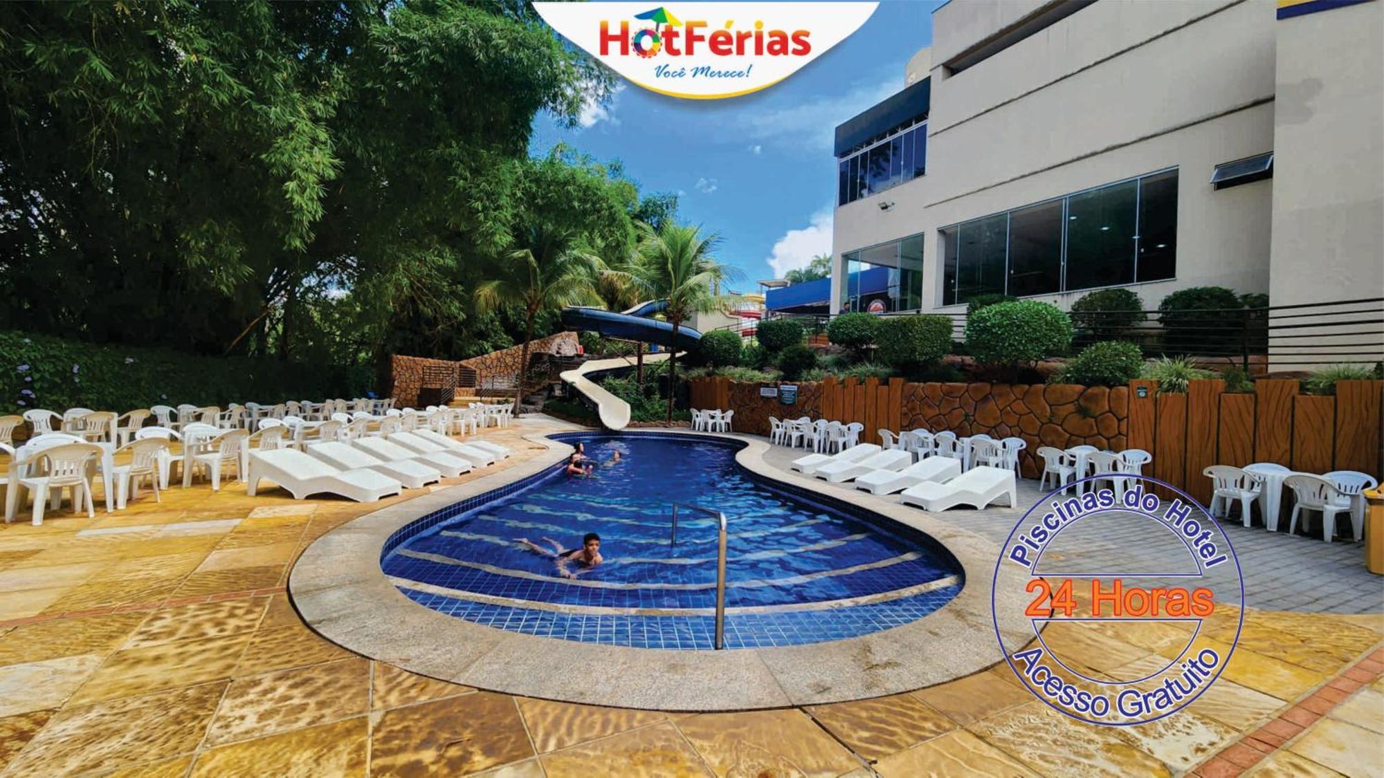 Golden Dolphin Express-Com Roupas De Cama E Banho, Piscinas 24H, Proximo Ao Water Park, Hotel Prive, Boulevard, Riviera - Hotferias Caldas Novas Exterior photo