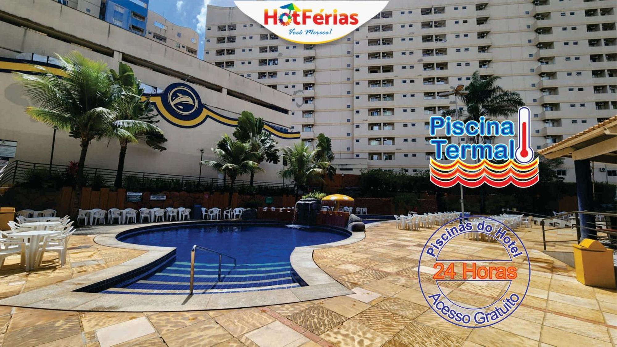 Golden Dolphin Express-Com Roupas De Cama E Banho, Piscinas 24H, Proximo Ao Water Park, Hotel Prive, Boulevard, Riviera - Hotferias Caldas Novas Exterior photo