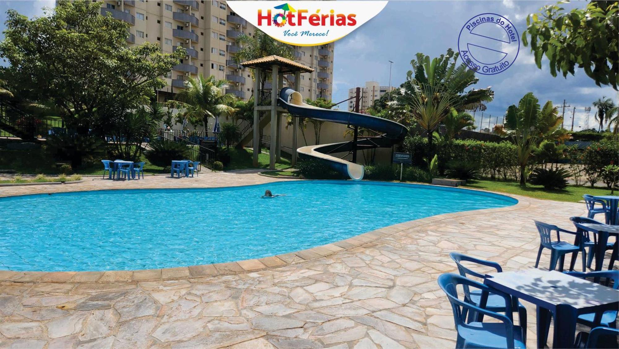 Golden Dolphin Express-Com Roupas De Cama E Banho, Piscinas 24H, Proximo Ao Water Park, Hotel Prive, Boulevard, Riviera - Hotferias Caldas Novas Exterior photo