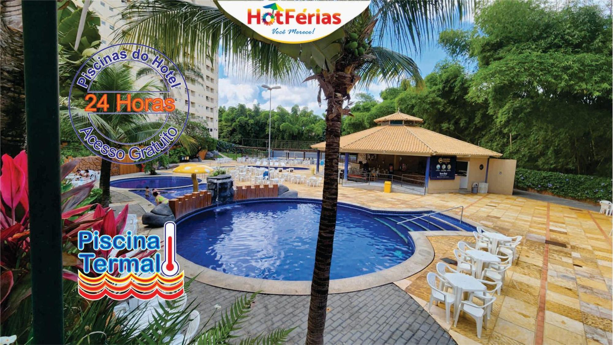 Golden Dolphin Express-Com Roupas De Cama E Banho, Piscinas 24H, Proximo Ao Water Park, Hotel Prive, Boulevard, Riviera - Hotferias Caldas Novas Exterior photo
